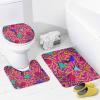 FBMLBRB Brebasf 80s 90s. Creative Bathroom Shower Curtain Set Vintage 80s Retro 90s Dots Geometric Non Slip Waterproof Bath Mat Toilet Mat Rugs,72" W x 72" L view 4