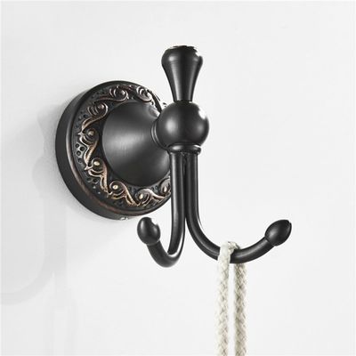 Bronze Black Bathroom Hardware Set Carved Paper Holder Bathroom Accessories Wall Mounted Toilet Brushed Holder Towel Bar Hooks,Hooks