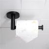 Black Bathroom Accessories Stainless Steel Hook Paper Holder Toothbrush Holder Toiletbrush Holder Soap Rack Hardware Accessories,Whole Set,One Size view 4