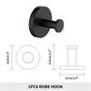 Black Bathroom Accessories Stainless Steel Hook Paper Holder Toothbrush Holder Toiletbrush Holder Soap Rack Hardware Accessories,E,One Size view 2