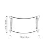 Angoily Wall-mounted Pot Lid Holder Rack Organizer for Kitchen Storage No Drilling Required Space-saving Design for Pot Covers and Pan Lids view 3