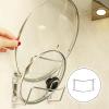 Angoily Wall-mounted Pot Lid Holder Rack Organizer for Kitchen Storage No Drilling Required Space-saving Design for Pot Covers and Pan Lids view 4