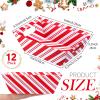 Thenshop 44 Pcs Empty Gift Basket Bulk,Basket Gifts, Red, White, Stripe view 2