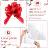 Thenshop 44 Pcs Empty Gift Basket Bulk,Basket Gifts, Red, White, Stripe view 3