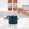 NTIYOU Ashtray 1Pc Table Funnel Shaped Ceramic Ashtray with Lid Convenience Windproof for Closed Red Home view 4
