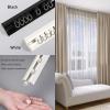 Curtain Track, Ceiling Curtain Track, Aluminium Ceiling Track For Curtains, Room Divider Curtain Rods, Curtain Track Ceiling Mount, Curtain Track With Rail Straight Curtain Track ( Color : Black , Siz view 3