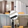 Curtain Track, Ceiling Curtain Track, Aluminium Ceiling Track For Curtains, Room Divider Curtain Rods, Curtain Track Ceiling Mount, Curtain Track With Rail Straight Curtain Track ( Color : Black , Siz view 4