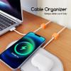 smofish Magnetic Cord Organizer Holder, 6 Pack Desk Cable Clips Management, Hide Phone Charging Cable Keeper, Strong Adhesive Wire Charger Holder for Nightstand, Kitchen Appliances, Office Supplies view 2