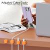 smofish Magnetic Cord Organizer Holder, 6 Pack Desk Cable Clips Management, Hide Phone Charging Cable Keeper, Strong Adhesive Wire Charger Holder for Nightstand, Kitchen Appliances, Office Supplies view 4