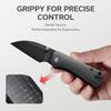 CIVIVI Small Pocket Knife for Men Women,Folding Knife Baby Banter with 2.32" Nitro-V Wharncliffe Blade Contoured Micarta Handle for EDC, Thumb Stud Opener C19068SC-1 view 3
