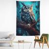 Trippy Forest Tapestry Owl Bedroom Decoration Psychedelic Magic Curtain Wall Hanging for Room Home Indoor Decor 60"x90" view 3