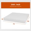 PayLessHere | 10 Inch King Mattress | Medium Firm Gel Memory Foam Mattress | White | with Washable Zipper Cover | for Pressure-Relieving Cool Sleep | Bed in a Box, CertiPUR-US Certified view 2