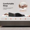 PayLessHere | 10 Inch King Mattress | Medium Firm Gel Memory Foam Mattress | White | with Washable Zipper Cover | for Pressure-Relieving Cool Sleep | Bed in a Box, CertiPUR-US Certified view 4