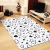 Cute Black Clouds Area Rug, Non Slip Stain Resistant Print Rugs, Soft Machine Washable Carpet for Indoor Bedroom Living Room Office Decor Rug - 4 ft x 5 ft view 3
