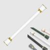 Black Spring Tension Curtain Rod 85-115 Inches,Adjustable Shower Clothes Rod No Drill,Non-Fall Down Room Divider Rod Great for Bathroom Wardrobe Kitchen Laundry Room Balcony ( Color : White , Size : 2 view 2