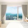 Black Spring Tension Curtain Rod 85-115 Inches,Adjustable Shower Clothes Rod No Drill,Non-Fall Down Room Divider Rod Great for Bathroom Wardrobe Kitchen Laundry Room Balcony ( Color : White , Size : 2 view 3