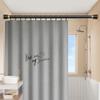 Black Spring Tension Curtain Rod 85-115 Inches,Adjustable Shower Clothes Rod No Drill,Non-Fall Down Room Divider Rod Great for Bathroom Wardrobe Kitchen Laundry Room Balcony ( Color : White , Size : 2 view 4
