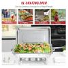 ERfairdeal 4 Pack 8QT Chafing Dish Buffet Set, Stainless Steel Chafers and Buffet Warmers Sets with Food and Water Trays view 2