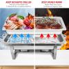 ERfairdeal 4 Pack 8QT Chafing Dish Buffet Set, Stainless Steel Chafers and Buffet Warmers Sets with Food and Water Trays view 4