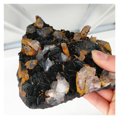 IPUDIS Natural Raw Specular Hematite Crystal Rough Stone Specularite Ore Specimens Quartz Decorative Cluster Bulk (Size : 2-2.4kg)