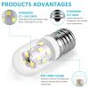 MIFLUS E17 LED Bulb Microwave Oven Appliance Light Bulb Super Power Saving Multiple Purpose Under Hood Over Stove Lights-3W(Equal to 40W Incandescent),380LM,6000K Daylight White-1 Pack view 4