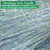 Sfcddtlg 12000 Strands Christmas Icicles Tinsel- Laser Silver Christmas Tree Tinsel Foil Fringe Icicles- Christmas Tree Iridescent Tinsel for Christmas Birthday Wedding Party Hanging Decoration view 3
