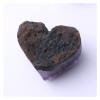 IPUDIS 1PC Heart Shaped Amethyst Cluster Rough Specimen Crystal Art Ornament (Size : 4060G) view 2