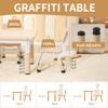 Hulaibit Toddler Table and 2 Chairs, Height-Adjustable Kids Table and Chairs Set, 31.5''L x 23.6''W Children Activity Table for Boys and Girls Aged 3-8 view 3