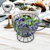 Luxshiny Wire Storage Basket for Coffee Capsules and Snacks Versatile Iron Holder for Kitchen Counter for Sugar Bags Fruits and Treats Coffee Accessory view 2