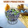 Luxshiny Wire Storage Basket for Coffee Capsules and Snacks Versatile Iron Holder for Kitchen Counter for Sugar Bags Fruits and Treats Coffee Accessory view 4
