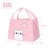 4PCS Insulated Lunch Bags 4PCS Bento Bags Cute Lunch Tote Bag Small Cooler Bags Waterproof Cartoon Lunch Box Bag for Work Picnic (Animal Series 1) view 2