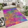 Abstract Galaxy Space Area Rug, Non Slip Noise Reduction Accent Rug, Machine Washable Durable Carpet for Indoor Bedroom Living Room Office Decor Rug - 5 ft x 8 ft view 1