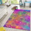 Abstract Galaxy Space Area Rug, Non Slip Noise Reduction Accent Rug, Machine Washable Durable Carpet for Indoor Bedroom Living Room Office Decor Rug - 5 ft x 8 ft view 4