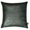 QAWACH Lambskin Leather Pillow Cover - Decorative Sofa Cushion Case - Throw Covers for Living Room & Bedroom, 18" x 18" - Metalic Green Pack of 1 view 1