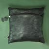 QAWACH Lambskin Leather Pillow Cover - Decorative Sofa Cushion Case - Throw Covers for Living Room & Bedroom, 18" x 18" - Metalic Green Pack of 1 view 3