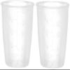 AKOAK Plastic Transparent rice Measuring Cup, 160ml Rice Cooker Measuring Cup, Double Scale Rice and Dry Material Measuring Cup, Kitchen Supplies - Pack of 2 view 1