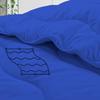 1 Piece Wavy Stitching Comforter Royal Blue, Soft Breathable All Season Super King Size, Duvet Insert, Lightweight Winter Warm Microfiber Down Alternative Quilt with Corner Tabs - 98x116 inch view 4