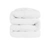 1 Piece Wavy Stitching Comforter White, Soft Breathable All Season King/Cal-King Size, Duvet Insert, Lightweight Winter Warm Microfiber Down Alternative Quilt with Corner Tabs - 94x104 inch view 3