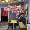 ESRADA Artificial Cherry Blossom Tree Japanese Simulation Plant Fake Sakura Flower Silk Flower Wishing Tree for Wedding Office Party Hotel Yard Home Decor 1.2x0.8m/3.9x2.6ft view 2