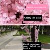 ESRADA Artificial Cherry Blossom Tree Japanese Simulation Plant Fake Sakura Flower Silk Flower Wishing Tree for Wedding Office Party Hotel Yard Home Decor 1.2x0.8m/3.9x2.6ft view 3