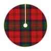 DKJlitter Christmas Tree Skirt, Clan Macduff Tartan Plaid Xmas Tree Skirts Mat Farmhouse Rustic Xmas Holiday Indoor Party Outdoor Decoration 30 inches view 2