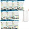10pcs Disposable Compressed Cotton Bath Towel, Disposable Bath Towels for Travel, Large Compressed Towels, Portable Travel Pure Cotton Disposable White Soft Bath Towels (M+L-10pcs) view 1