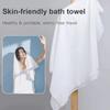10pcs Disposable Compressed Cotton Bath Towel, Disposable Bath Towels for Travel, Large Compressed Towels, Portable Travel Pure Cotton Disposable White Soft Bath Towels (M+L-10pcs) view 3