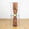 Balsa Circle 20 Taupe Satin Chair Sashes Bows Ties for Wedding Decorations Party Supplies Events Chair Covers Decor Banquet Reception view 3