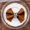 Balsa Circle 20 pcs 17-Inch Cinnamon Brown Polyester Table Napkins Reusable Washable Wedding Party Dinner Linens Tableware Supplies view 2