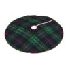 DKJlitter Christmas Tree Skirt, Clan Malcolm Tartan Plaid Xmas Tree Skirts Mat Farmhouse Rustic Xmas Holiday Indoor Party Outdoor Decoration 30 inches view 3