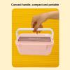 1400ml Stainless Steel Bento Lunch Box, Large Capacity Bento Box with Divider, Food Storage Container for Men and Women (Pink) view 3