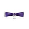 Balsa Circle 10 Purple Spandex Chair Sashes with Silver Round Buckle - Wedding Party Ceremony Reception Decorations Supplies view 4