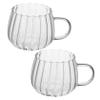 Alipis 2pcs Glass Pumpkin Cups Water Cup Large Capacity Water Cup Household Water Cup Glass Milk Cup Coffee Mug Decorative Beer Cup Drinking Mug Transparent Whiskey Cup Milk Mug view 1