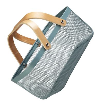 STOBAZA Boho Style Storage Bin Iron Sundries Basket Bushel Baskets Lightweight Compact